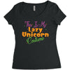 this is my lazy unicorn costume Women's Triblend Scoop T-shirt