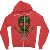 skull grass Zipper Hoodie