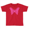breast cancer butterfly Toddler T-shirt