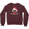 bah hum pug scrooge grinch christmas Crewneck Sweatshirt
