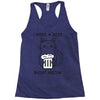 RIGHT MEOW BEER CAT Racerback Tank