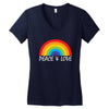 Peace &amp; Love Women's V-Neck T-Shirt