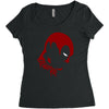 deadpool face Women's Triblend Scoop T-shirt