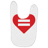 Equality Heart Baby Bibs