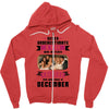 Never Underestimate A Man Who Watches Friends And Was Born in December Zipper Hoodie