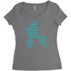 six hexagonal best trending Women's Triblend Scoop T-shirt