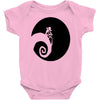 nightmare before christmas black logo Baby Bodysuit