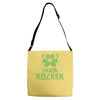 sham rocker shamrock Adjustable Strap Totes