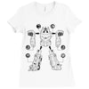 assemble megazord Ladies Fitted T-Shirt