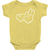 rude hands, ideal gift or birthday present. Baby Bodysuit