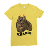 bear khabib Ladies Fitted T-Shirt