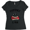 existnece is pain Women's Triblend Scoop T-shirt