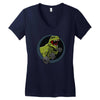big guns black backing Women's V-Neck T-Shirt