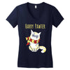 pawter cat Women's V-Neck T-Shirt