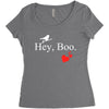 hey boo Women's Triblend Scoop T-shirt