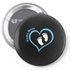 Custom baby boy name maternity design Pin-back button