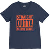 straight outta second grade V-Neck Tee