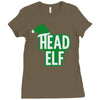 christmas head elf Ladies Fitted T-Shirt