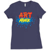 retro tv show unofficial art attack Ladies Fitted T-Shirt