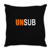 unsub criminal minds us crime tv series unknown subject unisex Throw Pillow