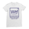 wtf outraged disbelief Ladies Fitted T-Shirt