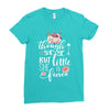 Though She Be But Little She Is Fierce Ladies Fitted T-Shirt