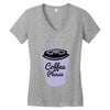 cool coffee please t shirt Women's V-Neck T-Shirt