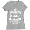 Made In 1942 And Still Awesome Ladies Fitted T-Shirt