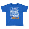 Strong Independent Motivated Cancer Toddler T-shirt