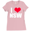 i heart nsw Ladies Fitted T-Shirt