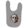 jason voorhees mask Baby Bibs