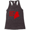 funny maine state Racerback Tank