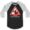 body under construction road sign 3/4 Sleeve Shirt