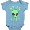 stay weird alien girls Baby Onesie