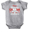 Happy Birthday Canada 150 Years Of Awesomeness Baby Onesie