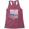 english teacher save lives Racerback Tank