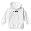 meh geek nerd t shirt funny humor retro Youth Hoodie