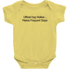 funny t shirt official dog walker. Baby Onesie