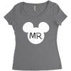 Mr. and Mrs. Matching Women's Triblend Scoop T-shirt