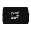 The Universe Is Made Of Protons Neutrons Electrons Morons Laptop sleeve