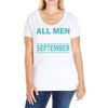 all men are created equal but the best are born in september Ladies Curvy T-Shirt