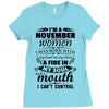 I Am A November Women Ladies Fitted T-Shirt