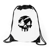 sea of theives skull Black Logo Drawstring Bags