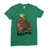 bear khabib Ladies Fitted T-Shirt