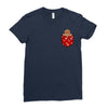 christmas cookie pocket Ladies Fitted T-Shirt