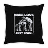 make love not war at at Throw Pillow
