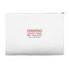 gaming doesn't make me violent Accessory Pouches