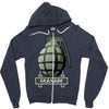 hand grenade military army Zipper Hoodie