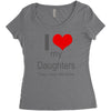 i love my daughters Women's Triblend Scoop T-shirt