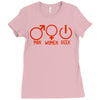 man woman geek Ladies Fitted T-Shirt